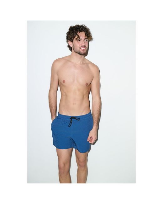 Playaluxe Blue Tulum Volley Swim Trunk Petrol for men