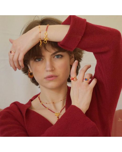 GEM BAZAAR Pink Sun Kissed Chain