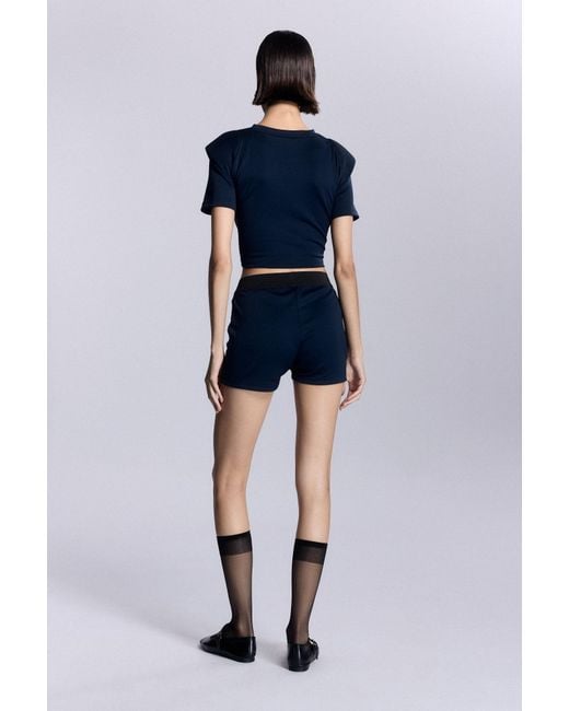 No'design Blue Iris Mini Shorts
