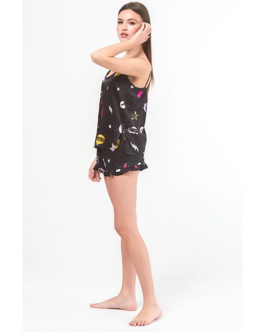 Favette Black The Silk Shorts — Fragile Like A Bomb