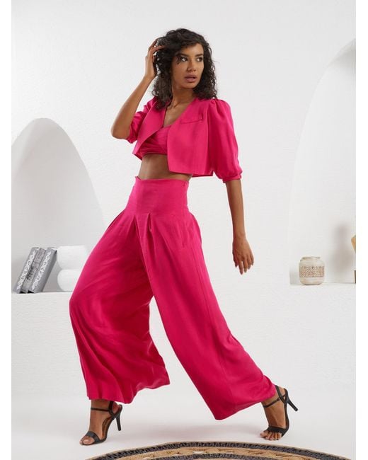 Lumina Eligma Pink The Palazzo Jacket