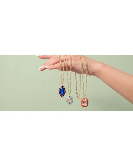 By Virgo Blue Gemma Notte Necklace