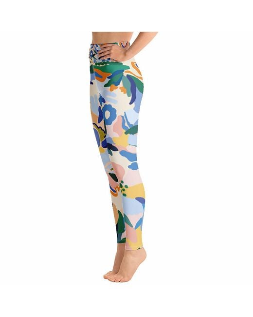 Jessie Zhao New York Blue High Waist Yoga Leggings