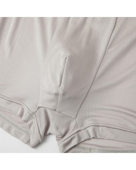 Soft Strokes Silk Gray Set Of Two Knitted Silk Trunks for men