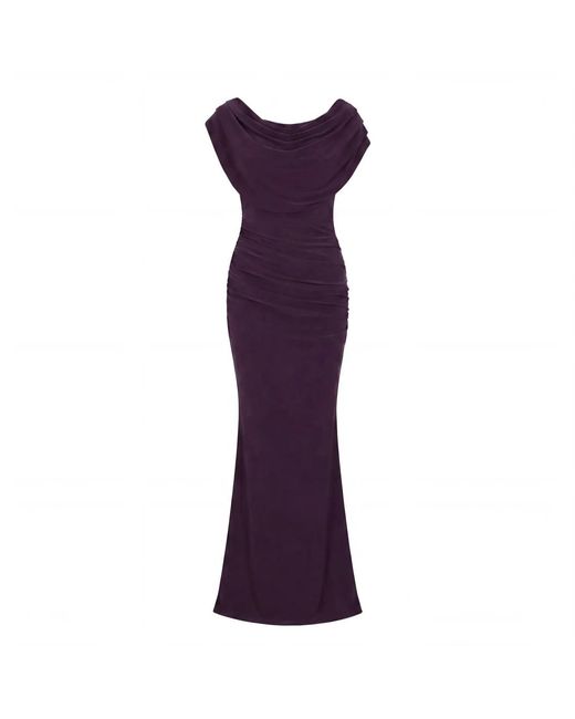 Atom Label Purple Platinum Gown