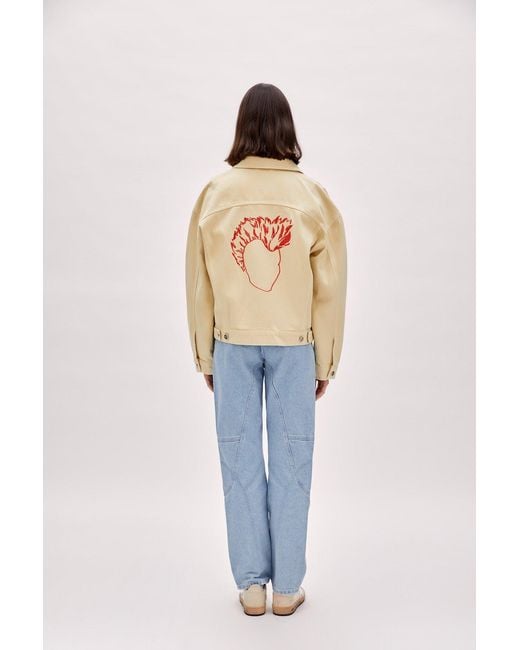 Pcfg Natural Neutrals Logo Denim Jacket