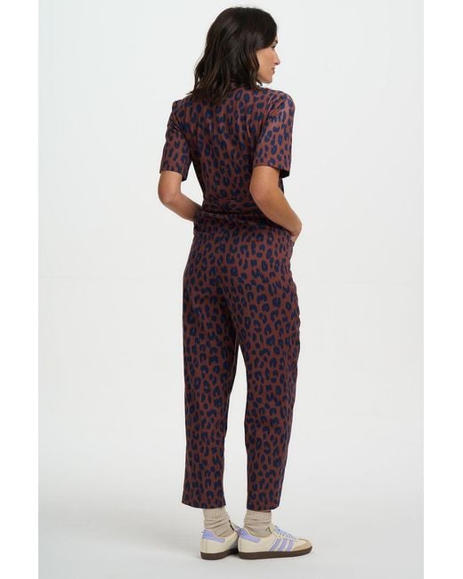 Sugarhill Brown Meredith Boilersuit Rust, Ikat Leopard