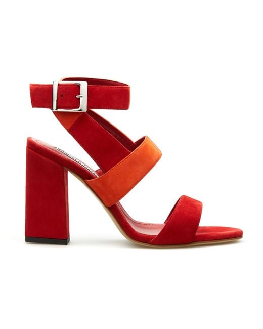 Rosamund Muir London Red Stefana Sole Sandals