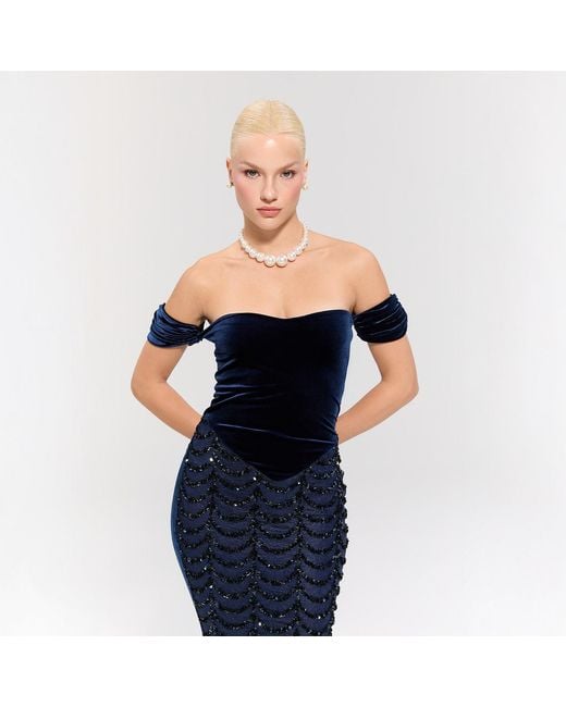 Nur Karaata Blue Dynasty Waltz Dress