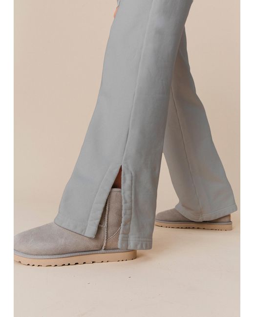 Ocio Leisurewear Gray Neutrals Flare Pant