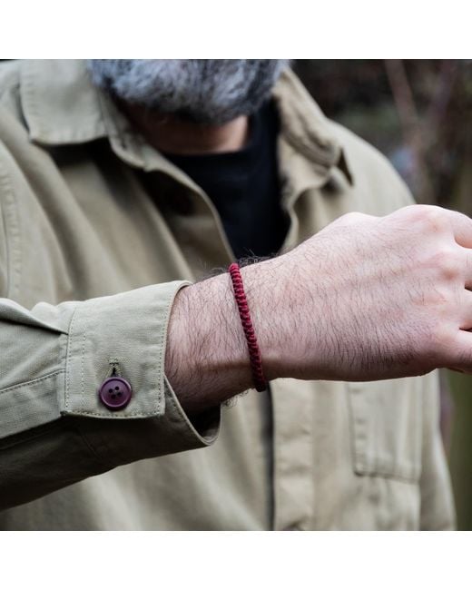 Harbour Uk Red Chunky Rope Bracelet – Handmade & Waterproof for men