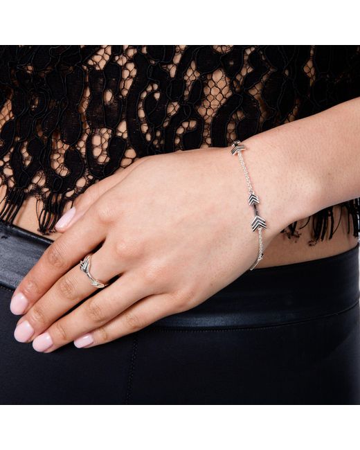 Lucy Quartermaine Black Multi Arrow Bracelet