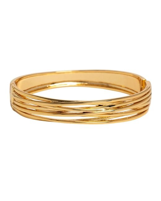 Uchi and Soto Metallic Nami Twist Bangle