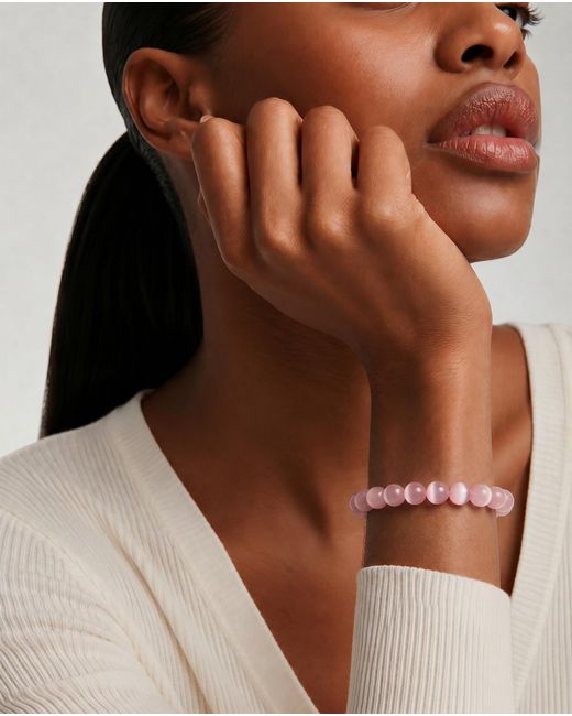 seree Pink Manifest Collection Attraction Cat's Eye Beaded Bracelet