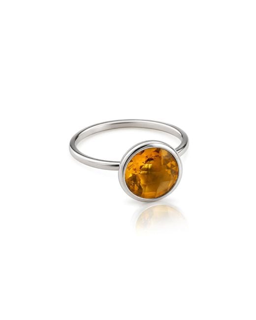 The Jewellery Store London Metallic Desert Sun Quartz Ring