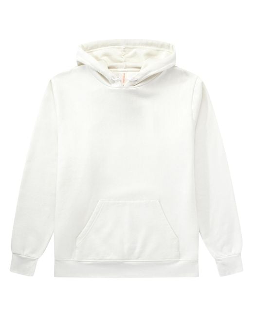 Known Supply White 100% Organic Cotton Fleece Hoodie
