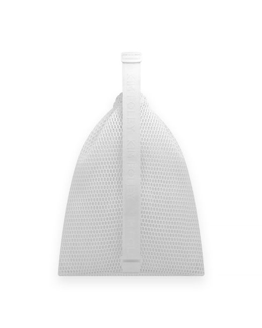 Kim Foley White Mesh Athletic Beach Crossbody Bag