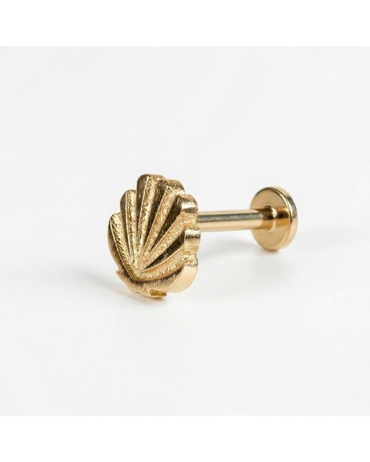 Melt'm Jewelry Metallic Mini Seashell Stud Earrings