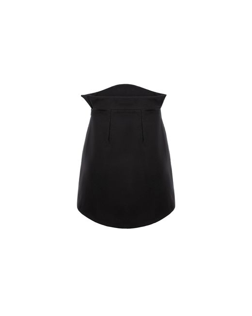 AVENUE No.29 Black Mini Skirt With Rounded Hemline