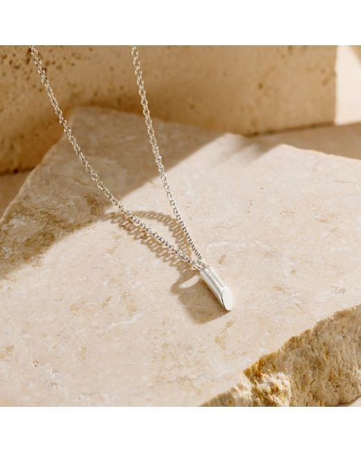 Posh Totty Designs Metallic Mini Flow Bar Sterling Necklace