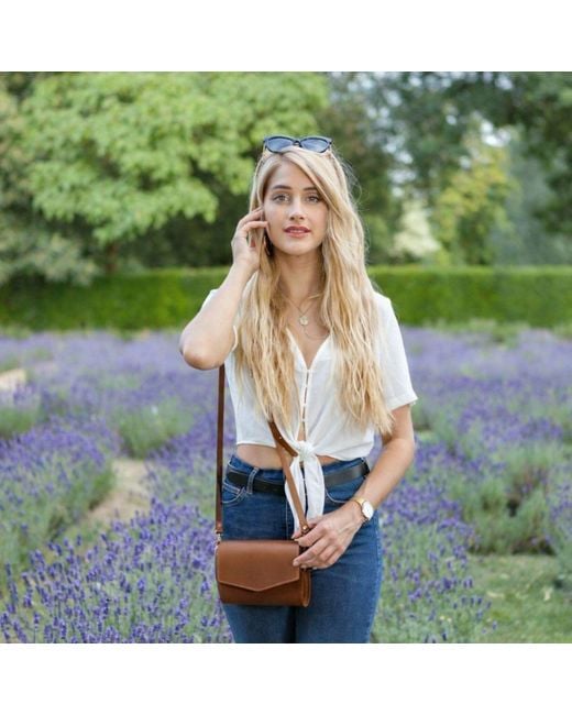 Zatchels Brown Handmade Leather Clutch Bag