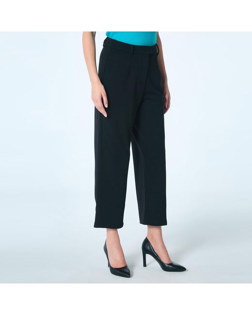 Smart and Joy Black Pleated Tapered Cigarette Pants