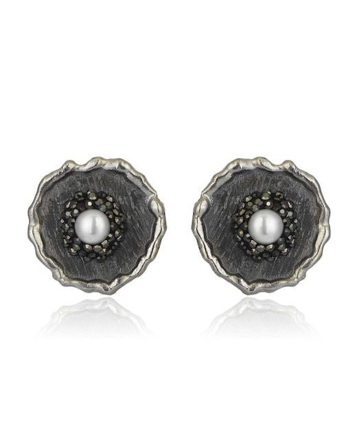 Nowart Jewelry Black Pearl Earrings