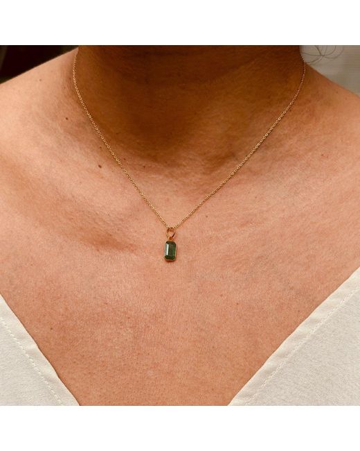 Lexi Jewelry White Light Emerald Necklace
