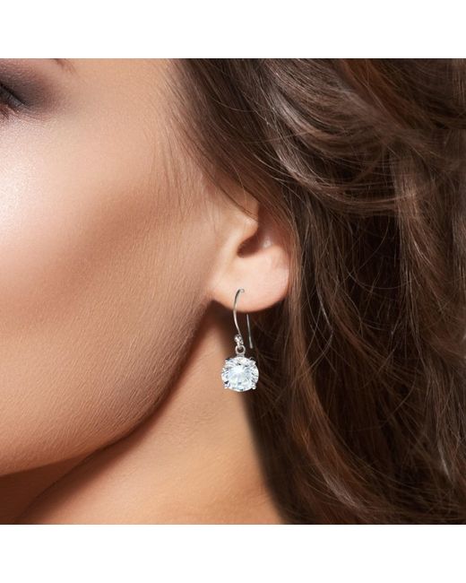 The Jewellery Store London Blue Round Crystal Earrings