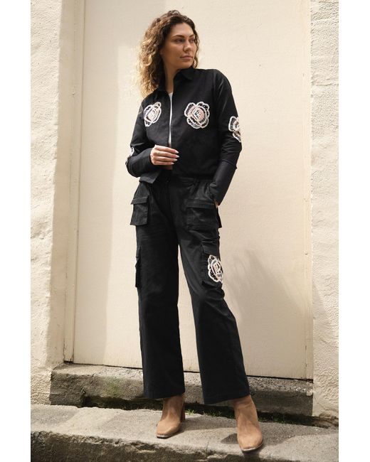 Transcend Black Riley Cargo Pants