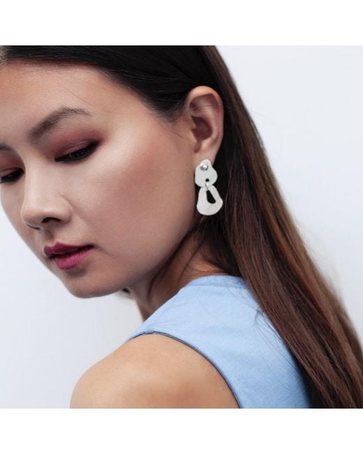 Bio-Trimmings Metallic Tesla Multi-Wear Earrings
