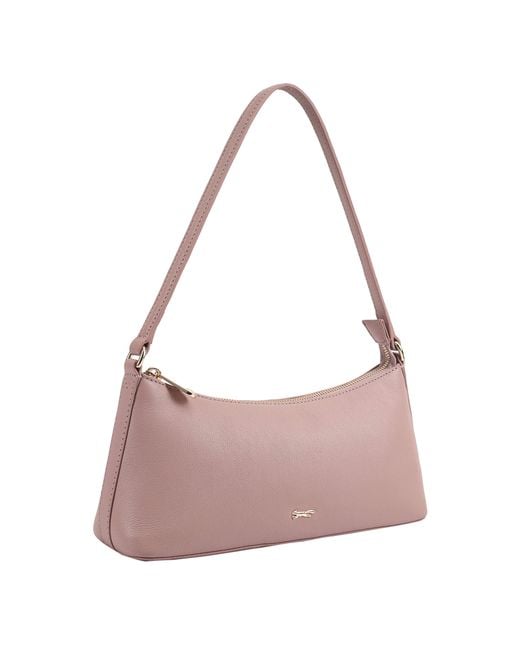 Paul Costelloe Pink Zoey Leather Shoulder Bag