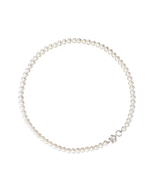 Agora Jewellery Metallic Bavella Pearl Necklace