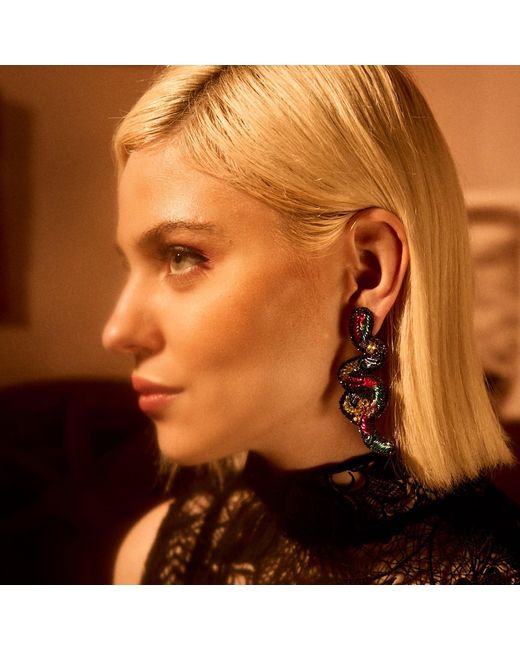 Simitri Black Kaa Earrings
