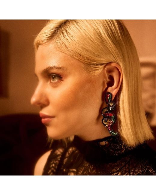 Simitri Black Kaa Earrings