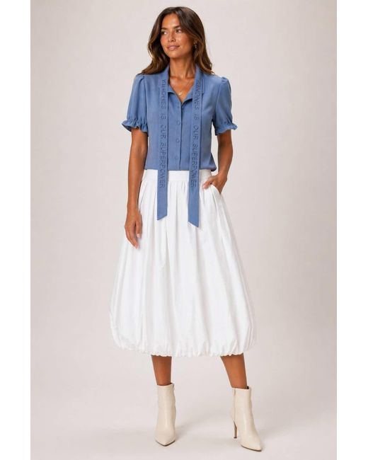House of Kind Blue The Goddess Blouse – Chambray