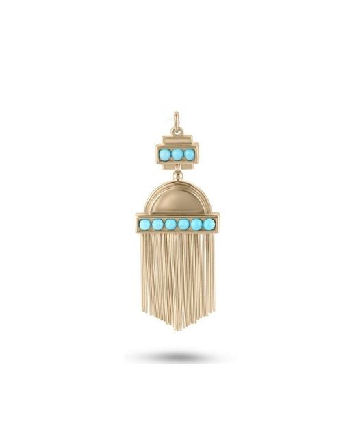 Zohreh Metallic Limited Edition Aztec Pendant 9K