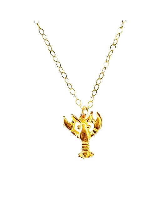 Lexi Jewelry Metallic Lucky Lobster Necklace