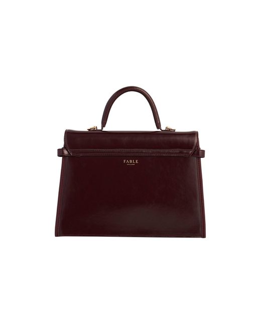 Fable England Cherry Structured Tote Medium