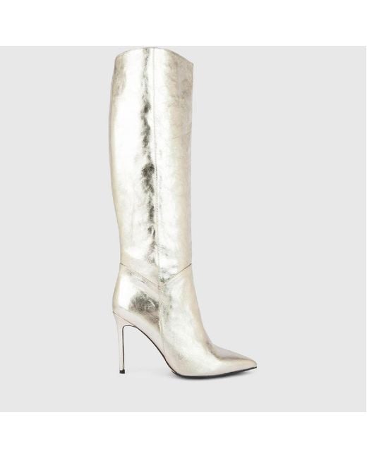 Ilvi Natural Flin Leather Heeled High Boot