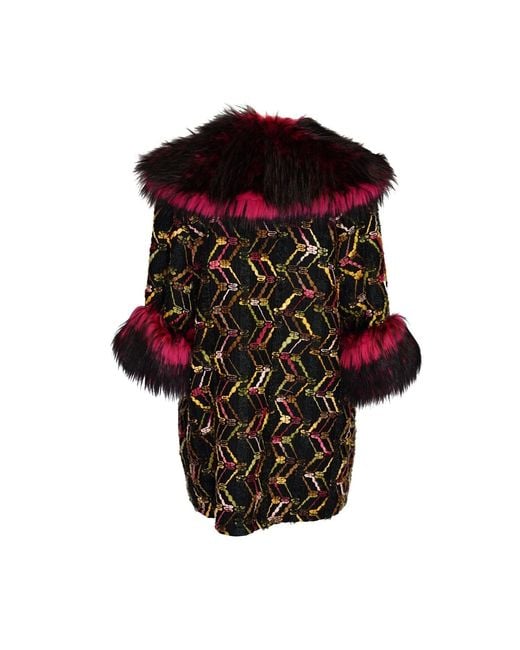 Jennafer Grace Red Penelope Swing Coat