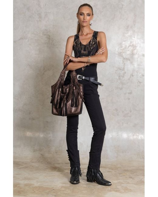 Jodi Lee Brown Kelsey Tote Bag Bronze