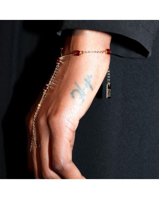 Studio Baloge Metallic Carmine Hand Chain