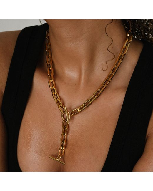 Mickey's Girl Metallic Dominion Lariat Waterproof Necklace