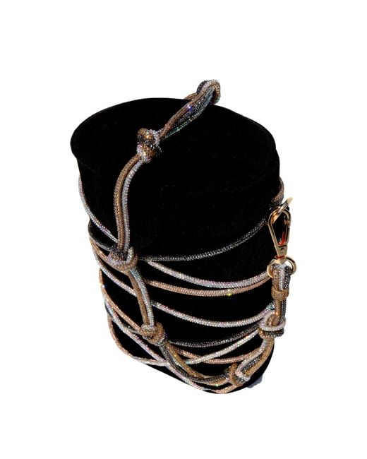 Simitri Black Knotty Bucket Bag