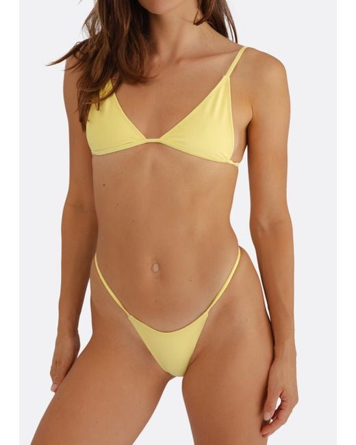 Minimale Animale Yellow Mirage Bikini Top