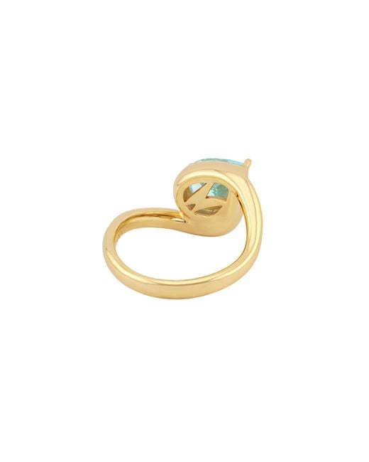 Arte Madrid Metallic Sierra Contour Pear-Shaped Solitaire Ring