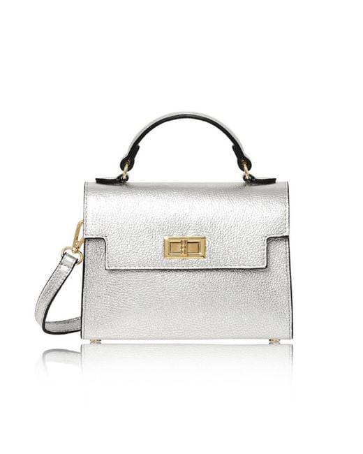 Betsy & Floss White Forli Top Handle Handbag