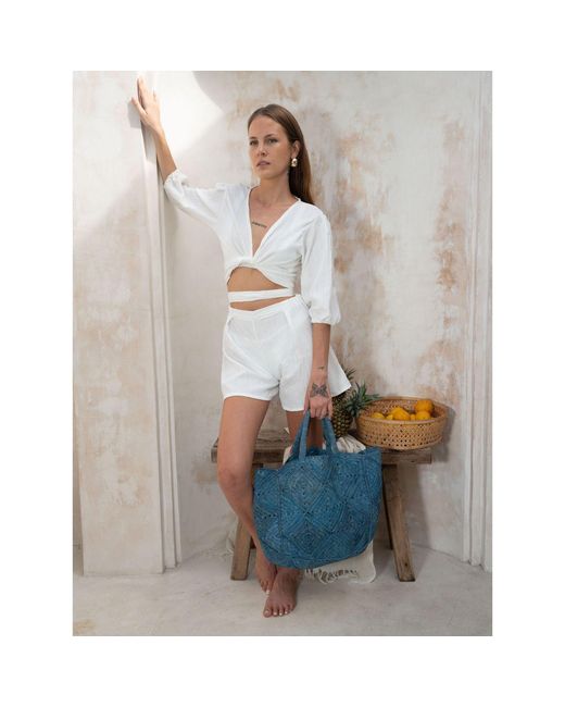 Zanatany Concepts Blue Nico- Jeans Tote Bag