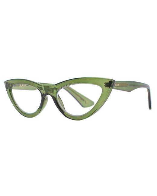 Reality Eyewear Green Kiss Kiss Reader – Moss